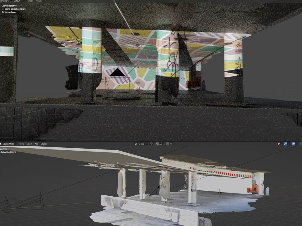 QUAER: Po(i)nt of v/u - Projection Mapping by Jo Jacobs