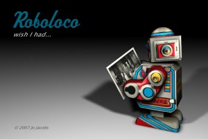 Roboloco „Wish I had a family“ – 3D/Photo-Montage