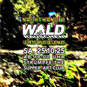 WALDRAUSCHEN - le petit bruit de la nuit /// Samstag, 25.10.25 ab 19:00 /// Nachtwandel Special @ Strümpfe – The Supper-Artclub – Mannheim | Jungbusch