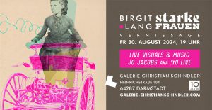 birgit lang - vernissage galerie christian schindler darmstadt - 30.08.2024 - Live Visuals % Nusic by jo jacobs