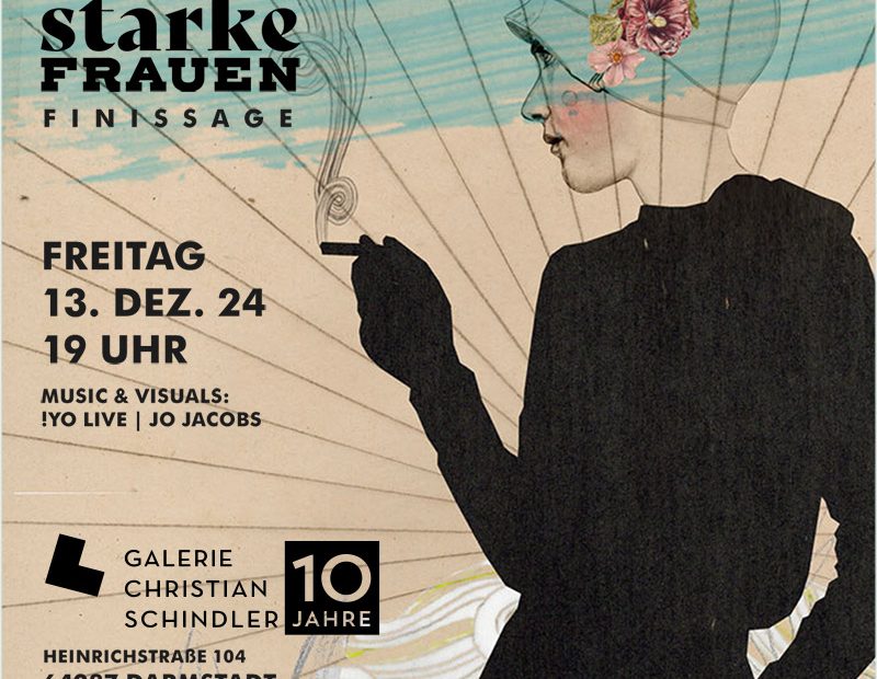 birgit lang - finissage galerie christian schindler darmstadt - 13.12.2024 - Visuals and Music by !YO Live / jo jacobs