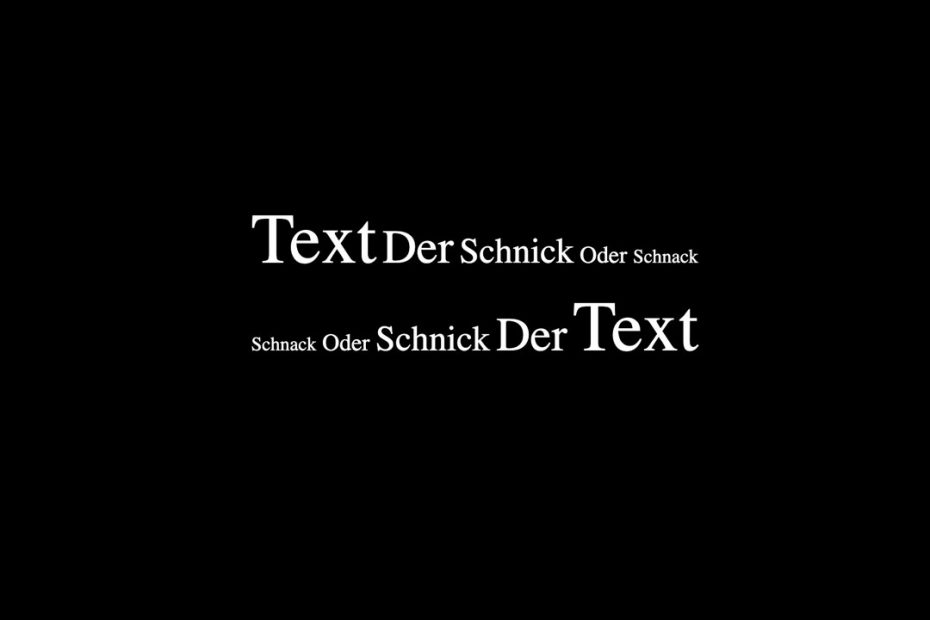 TextDerSchnickOderSchnack - Pure HTML inreactive Word Game. Made by Jo Jacobs & Frank Beilicke